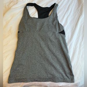 Grey athletic top
